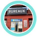 médaillon entrée bureaux